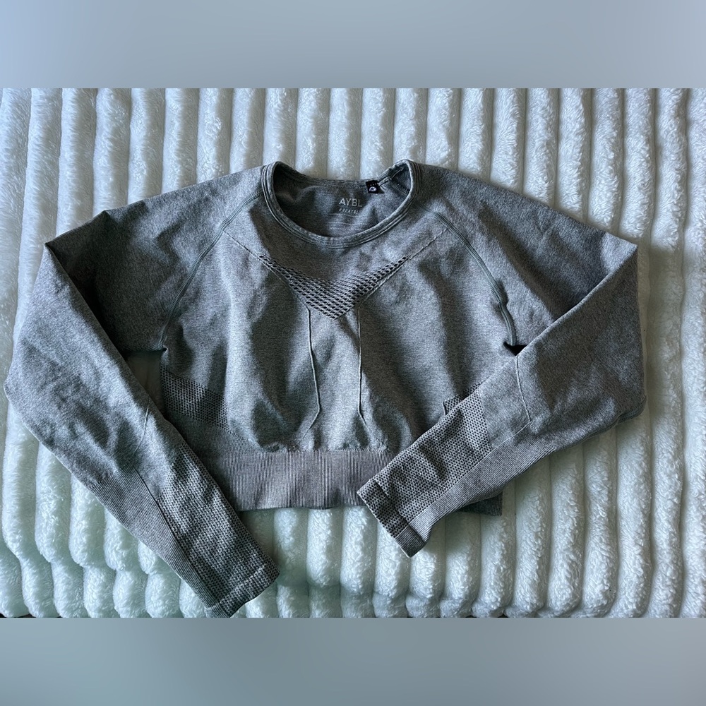 AYBL Heather Gray Crop Top
